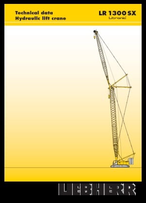Rupskranen - Traliearm Liebherr LR 1300 SX