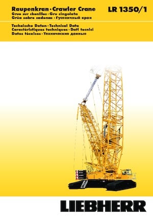 Rupskranen - Traliearm Liebherr LR 1350/1