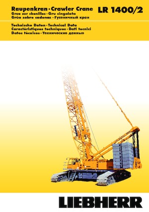 Rupskranen - Traliearm Liebherr LR 1400/2