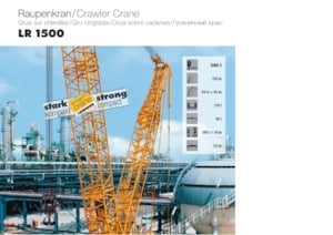 Rupskranen - Traliearm Liebherr LR 1500