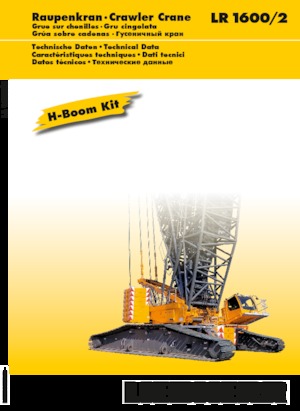 Rupskranen - Traliearm Liebherr LR 1600/2