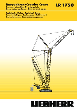 Rupskranen - Traliearm Liebherr LR 1750