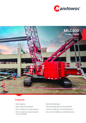 Rupskranen - Traliearm Manitowoc MLC300 VPC-MAX