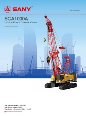 Rupskranen - Traliearm Sany SCA1000A