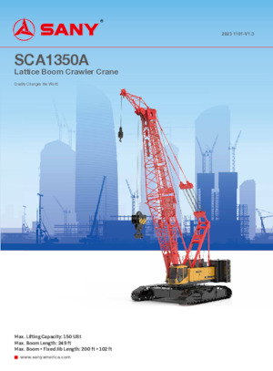 Rupskranen - Traliearm Sany SCA1350A