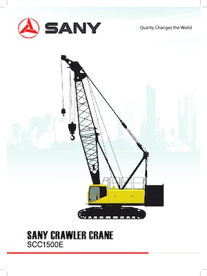 Rupskranen - Traliearm Sany SCC1500E