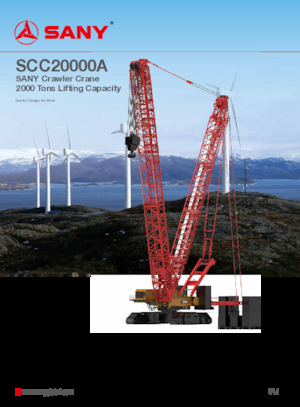 Rupskranen - Traliearm Sany SCC20000A