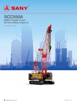 Rupskranen - Traliearm Sany SCC550A