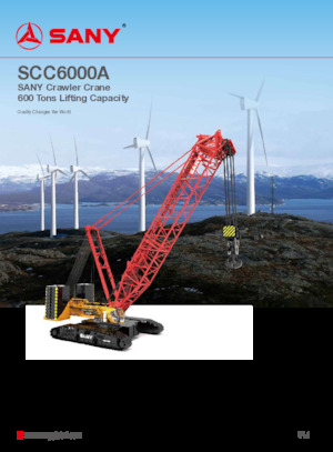 Rupskranen - Traliearm Sany SCC6000A