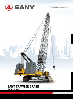 Rupskranen - Traliearm Sany SCC8300