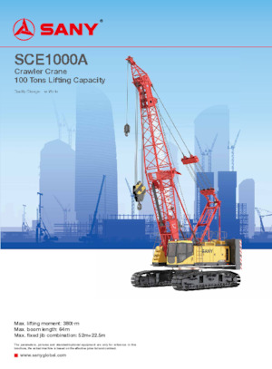 Rupskranen - Traliearm Sany SCE1000A 