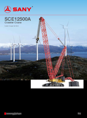 Rupskranen - Traliearm Sany SCE12500A