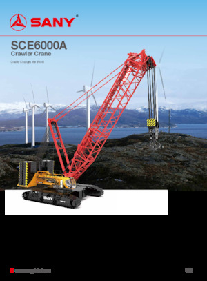 Rupskranen - Traliearm Sany SCE6000A