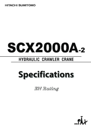 Rupskranen - Traliearm Hitachi Sumitomo SCX2000A-2