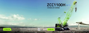 Rupskranen - Traliearm Zoomlion ZCC1100H