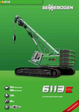 Rupskranen - Telescooparm Sennebogen 6113 R