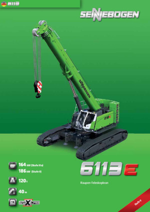 Rupskranen - Telescooparm Sennebogen 6113E