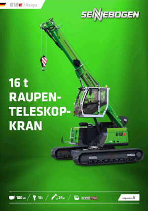 Rupskranen - Telescooparm Sennebogen 613E
