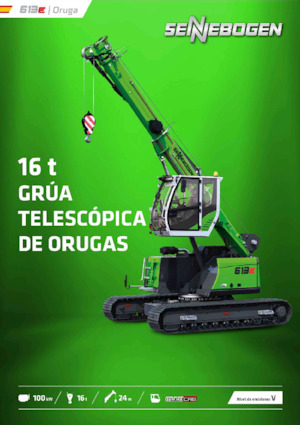 Rupskranen - Telescooparm Sennebogen 613E