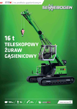Rupskranen - Telescooparm Sennebogen 613E