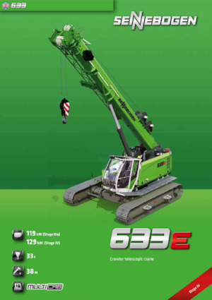 Rupskranen - Telescooparm Sennebogen 633E