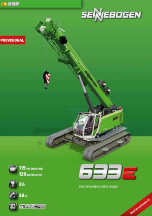 Rupskranen - Telescooparm Sennebogen 633E