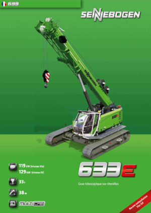 Rupskranen - Telescooparm Sennebogen 633E