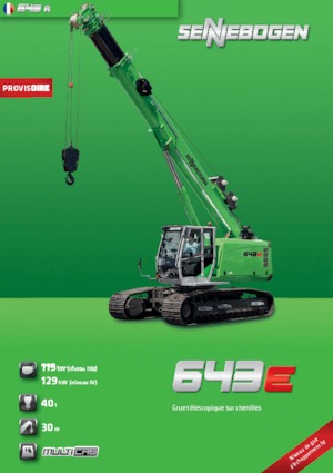 Rupskranen - Telescooparm Sennebogen 643 R