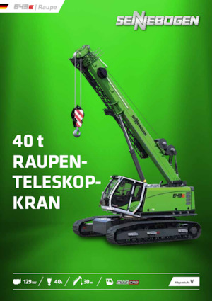 Rupskranen - Telescooparm Sennebogen 643E