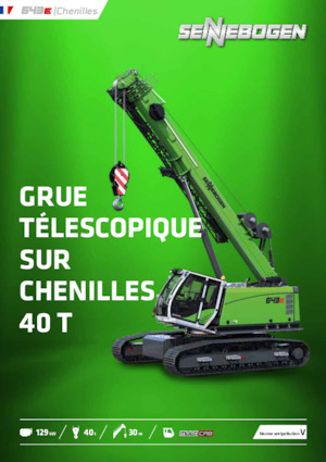 Rupskranen - Telescooparm Sennebogen 643E