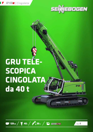 Rupskranen - Telescooparm Sennebogen 643E