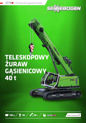 Rupskranen - Telescooparm Sennebogen 643E