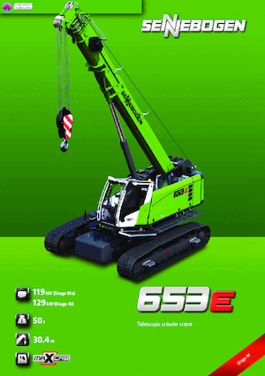 Rupskranen - Telescooparm Sennebogen 653 R