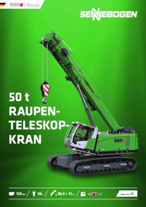 Rupskranen - Telescooparm Sennebogen 653E