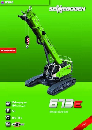 Rupskranen - Telescooparm Sennebogen 673 R