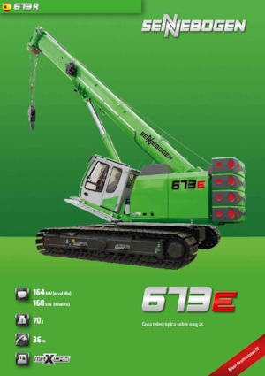 Rupskranen - Telescooparm Sennebogen 673 R