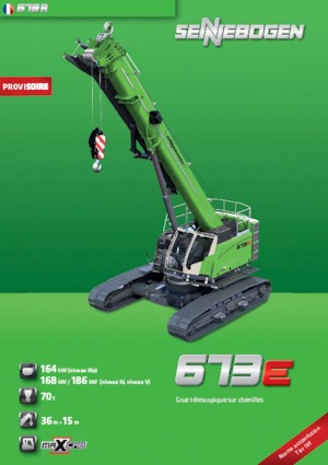 Rupskranen - Telescooparm Sennebogen 673 R