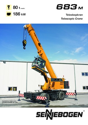 Rupskranen - Telescooparm Sennebogen 683 R