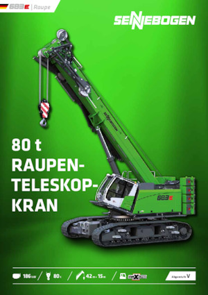 Rupskranen - Telescooparm Sennebogen 683E