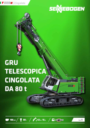 Rupskranen - Telescooparm Sennebogen 683E