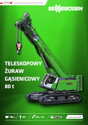 Rupskranen - Telescooparm Sennebogen 683E