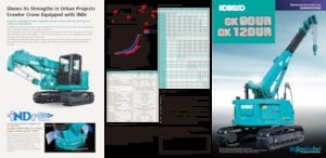Rupskranen - Telescooparm Kobelco CK120UR