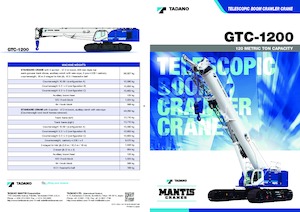 Rupskranen - Telescooparm Tadano GTC-1200