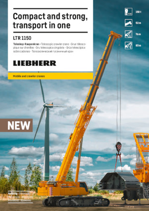 Rupskranen - Telescooparm Liebherr LTR 1150