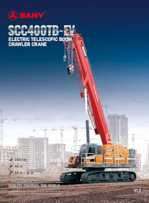 Rupskranen - Telescooparm Sany SCC400TB-EV