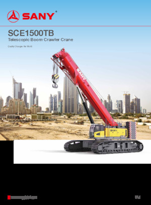 Rupskranen - Telescooparm Sany SCE1500TB