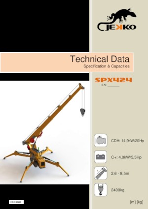 Rupskranen - Telescooparm Jekko SPX424