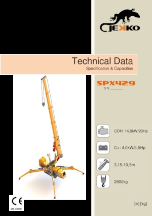 Rupskranen - Telescooparm Jekko SPX429