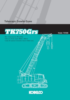 Rupskranen - Telescooparm Kobelco TK750GFS