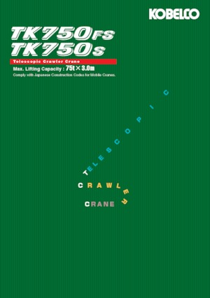 Rupskranen - Telescooparm Kobelco TK750FS